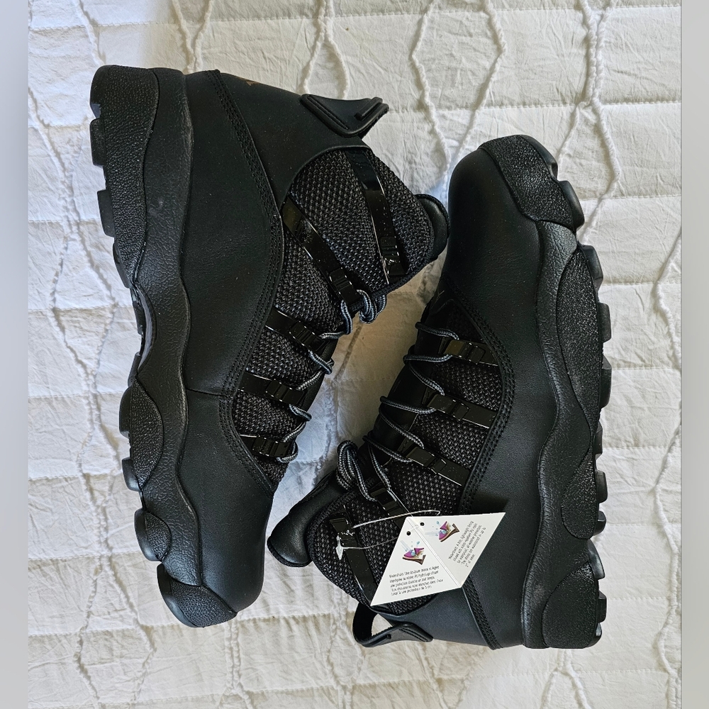 Air Jordan Winterized 6 Rings Triple Black Mens Shoes Size 8 - Picture 7 of 12
